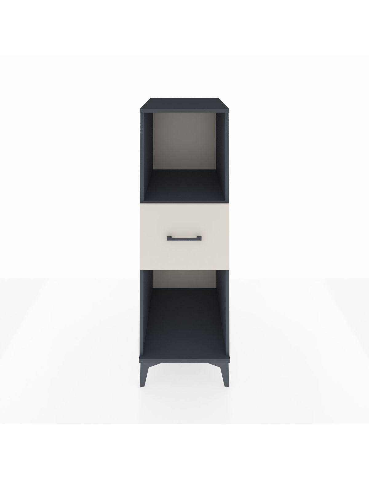 Kronos Dolap Tek Raflı Tek Çekmeceli 44x59x134 Antrasit-Aytaşı