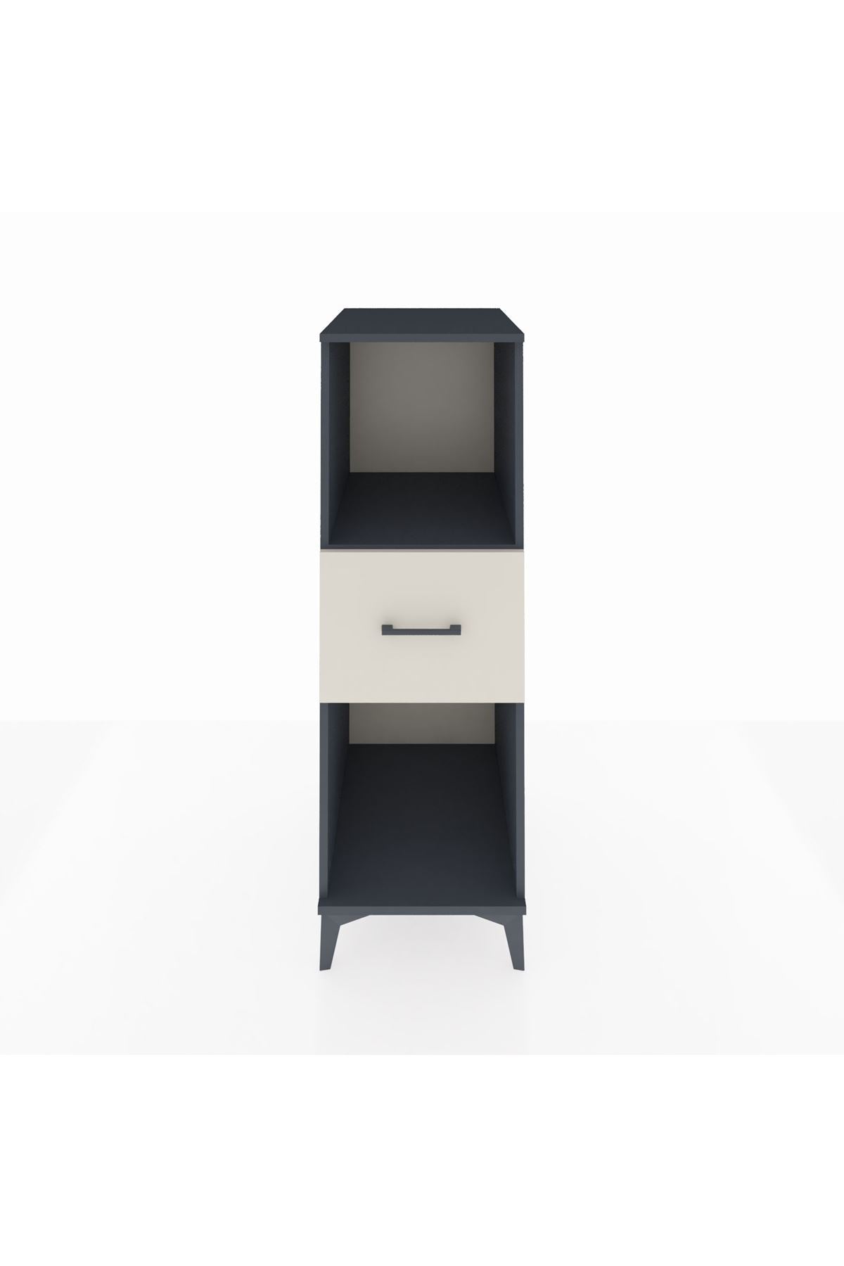 Kronos Dolap Tek Raflı Tek Çekmeceli 44x59x134 Antrasit-Aytaşı