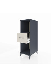 Kronos Dolap Tek Raflı Tek Çekmeceli 44x59x134 Antrasit-Aytaşı