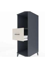 Kronos Dolap Tek Raflı Tek Çekmeceli 44x59x134 Antrasit-Aytaşı