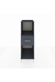 Kronos Dolap Tek Raflı Tek Çekmeceli 44x59x134 Antrasit-Antrasit
