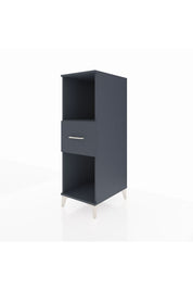 Kronos Dolap Tek Raflı Tek Çekmeceli 44x59x134 Antrasit-Antrasit
