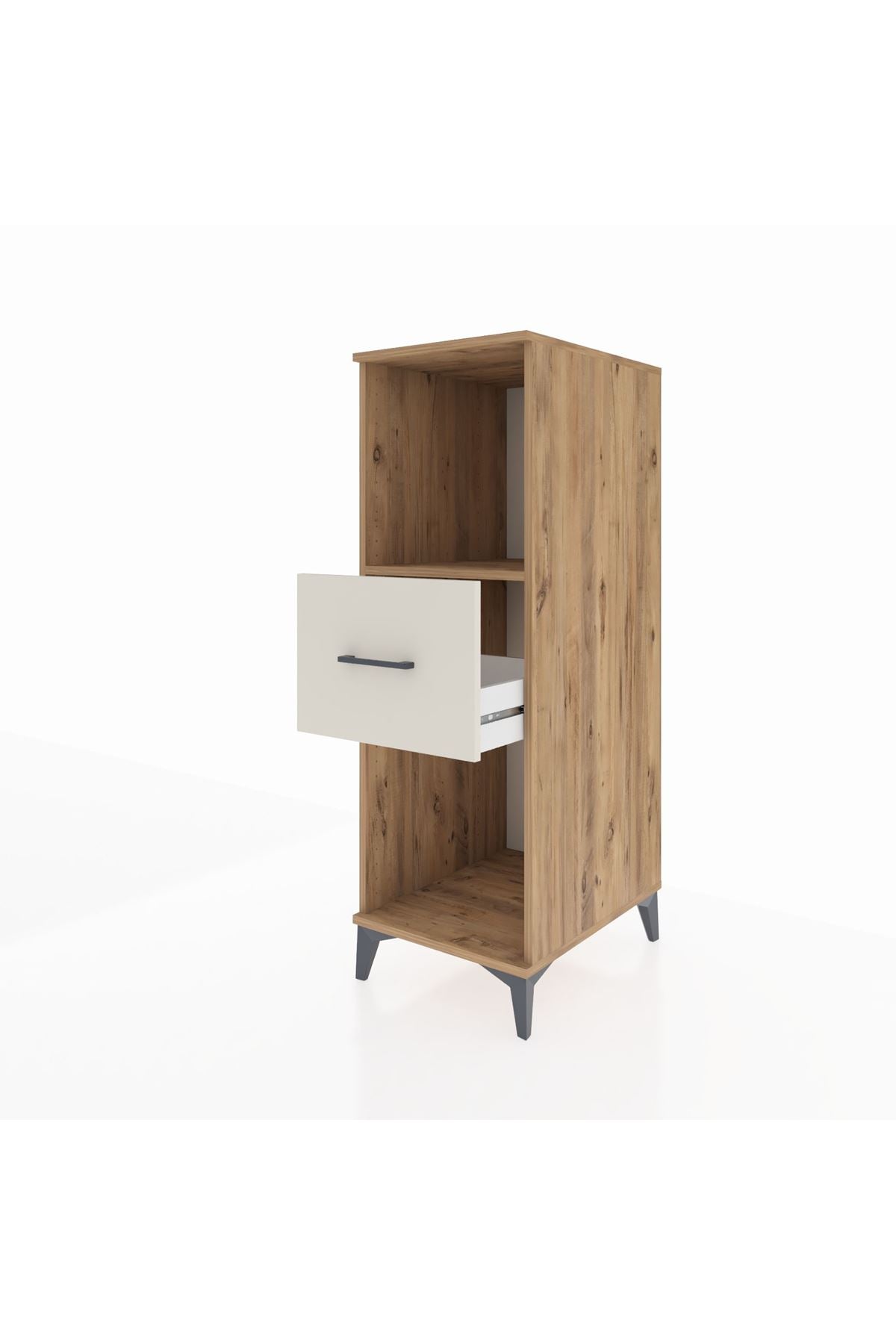 Kronos Dolap Tek Raflı Tek Çekmeceli 44x59x134 Çam-Aytaşı