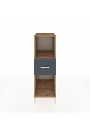 Kronos Dolap Tek Raflı Tek Çekmeceli 44x59x134 Çam-Antrasit