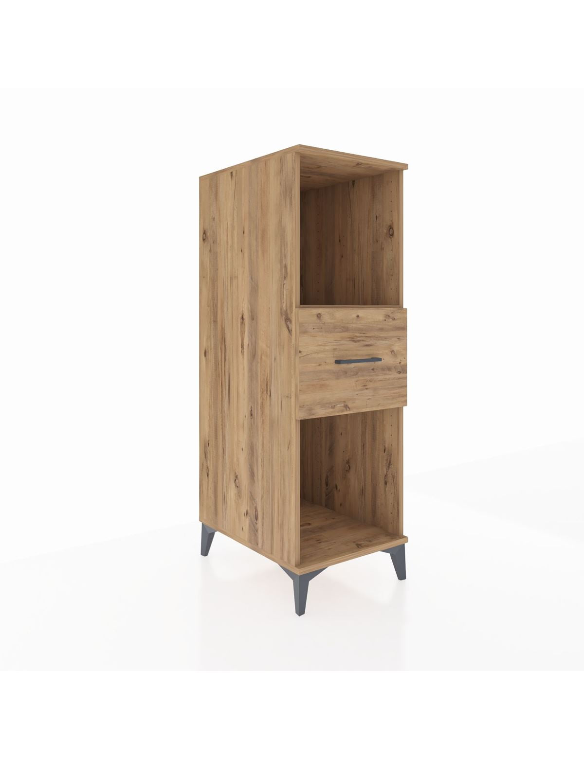 Kronos Dolap Tek Raflı Tek Çekmeceli 44x59x134 Çam-Çam