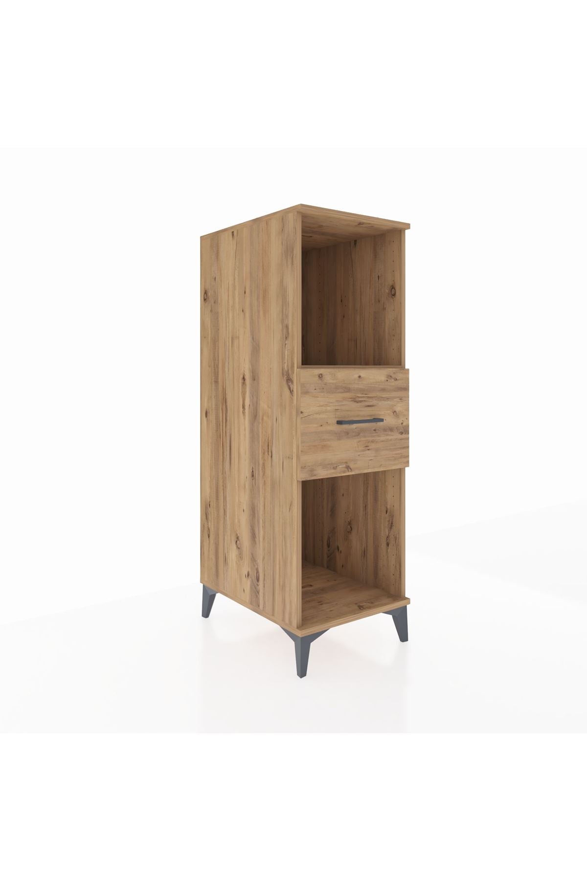 Kronos Dolap Tek Raflı Tek Çekmeceli 44x59x134 Çam-Çam