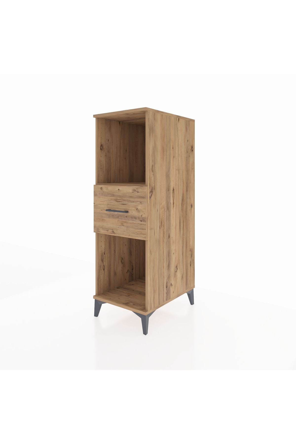 Kronos Dolap Tek Raflı Tek Çekmeceli 44x59x134 Çam-Çam