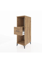 Kronos Dolap Tek Raflı Tek Çekmeceli 44x59x134 Çam-Çam