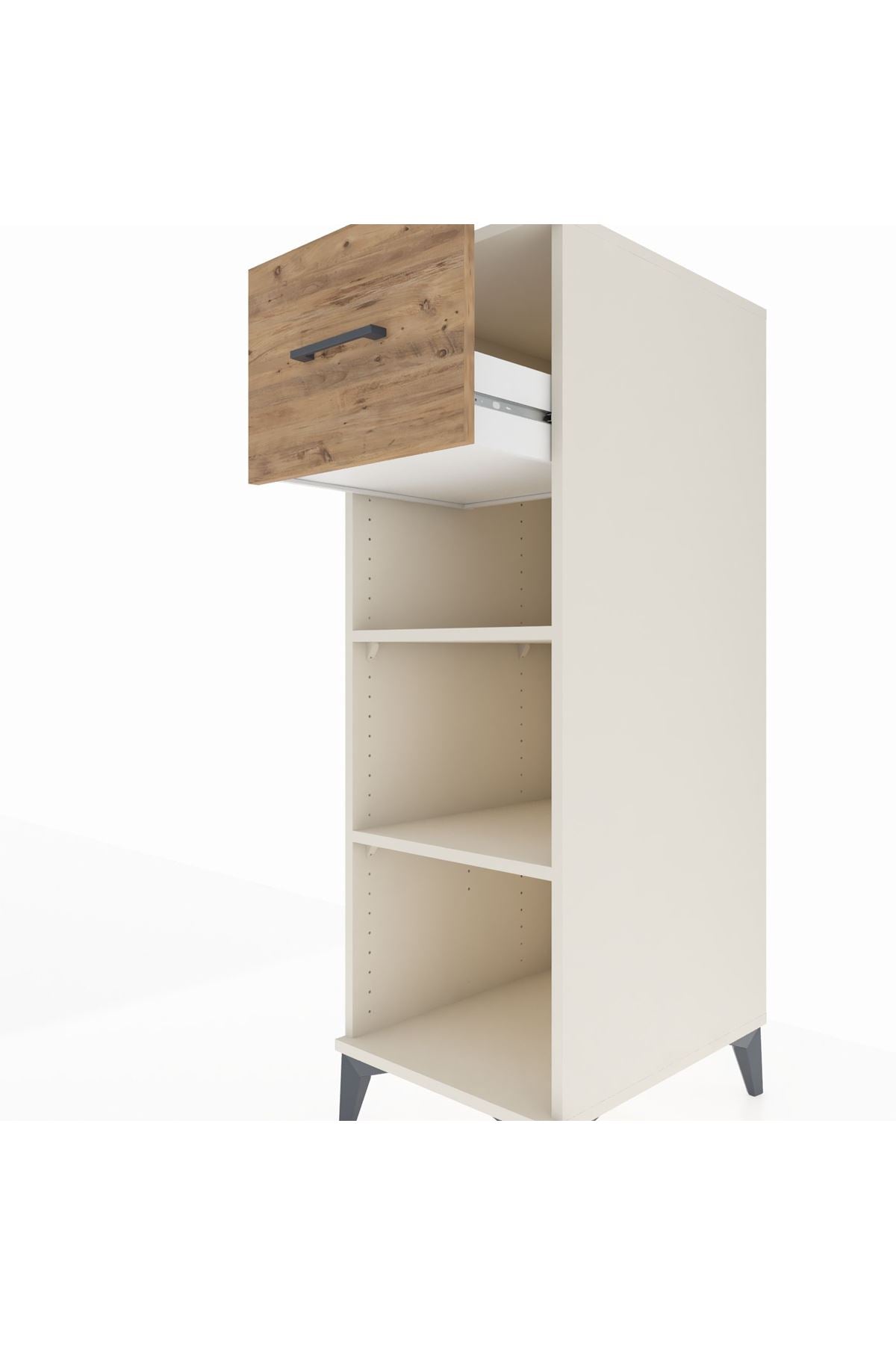 Kronos Dolap 2 Raflı Tek Çekmeceli 44x59x134 Aytaşı-Çam