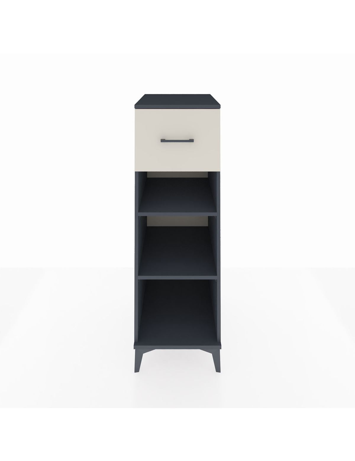 Kronos Dolap 2 Raflı Tek Çekmeceli 44x59x134 Antrasit-Aytaşı