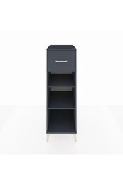 Kronos Dolap 2 Raflı Tek Çekmeceli 44x59x134 Antrasit-Antrasit