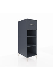 Kronos Dolap 2 Raflı Tek Çekmeceli 44x59x134 Antrasit-Antrasit