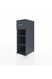 Kronos Dolap 2 Raflı Tek Çekmeceli 44x59x134 Antrasit-Antrasit