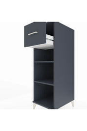 Kronos Dolap 2 Raflı Tek Çekmeceli 44x59x134 Antrasit-Antrasit