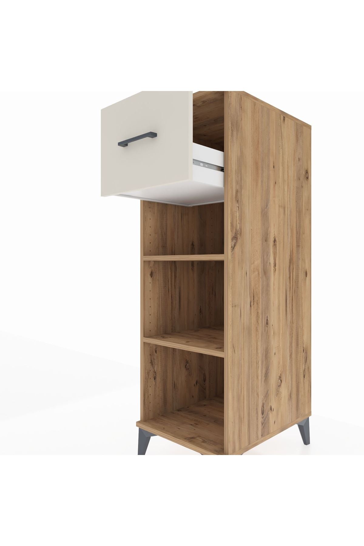 Kronos Dolap 2 Raflı Tek Çekmeceli 44x59x134 Çam-Aytaşı