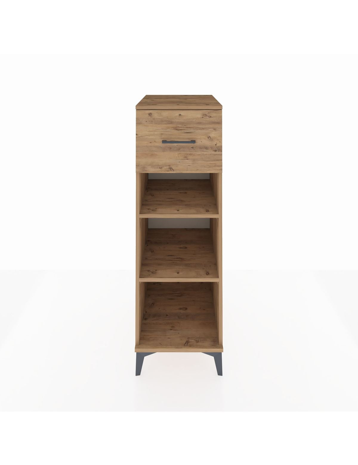 Kronos Dolap 2 Raflı Tek Çekmeceli 44x59x134 Çam-Çam