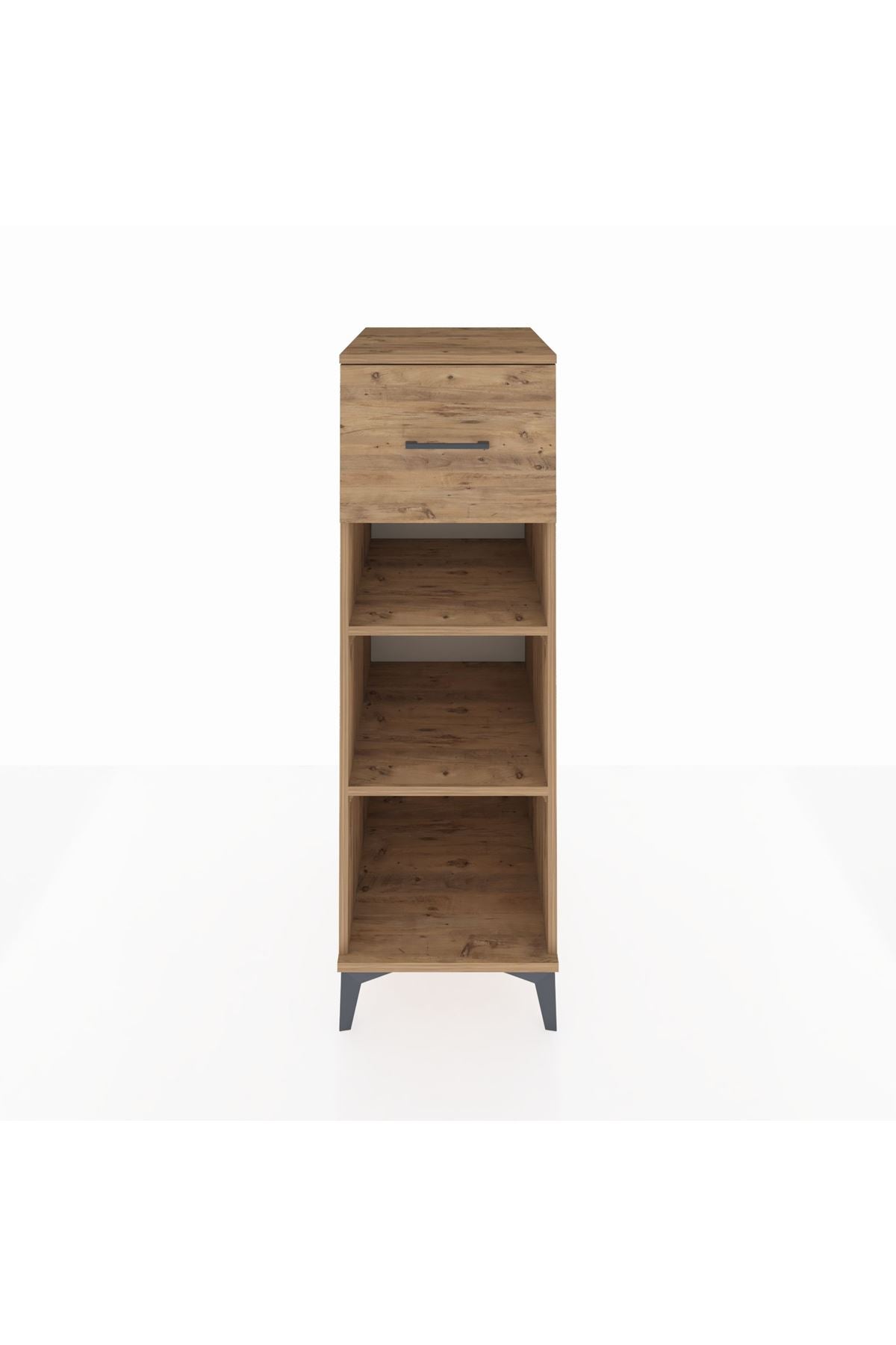 Kronos Dolap 2 Raflı Tek Çekmeceli 44x59x134 Çam-Çam