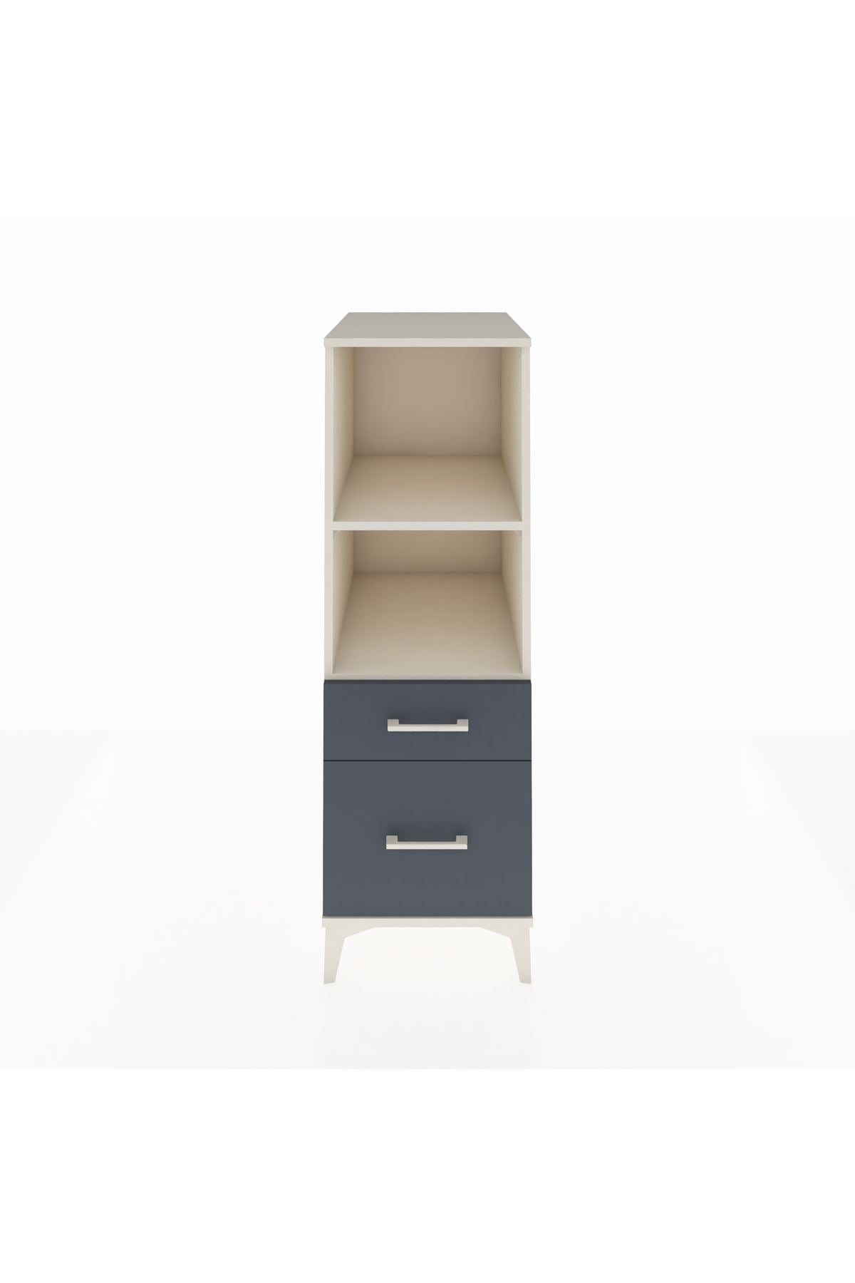 Kronos Dolap 2 Raflı 2 Çekmeceli 44x59x134 Aytaşı-Antrasit