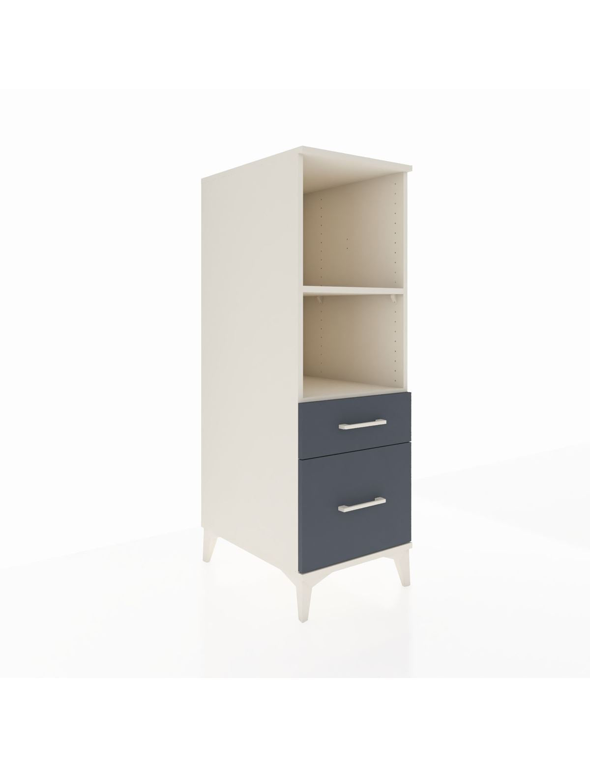 Kronos Dolap 2 Raflı 2 Çekmeceli 44x59x134 Aytaşı-Antrasit