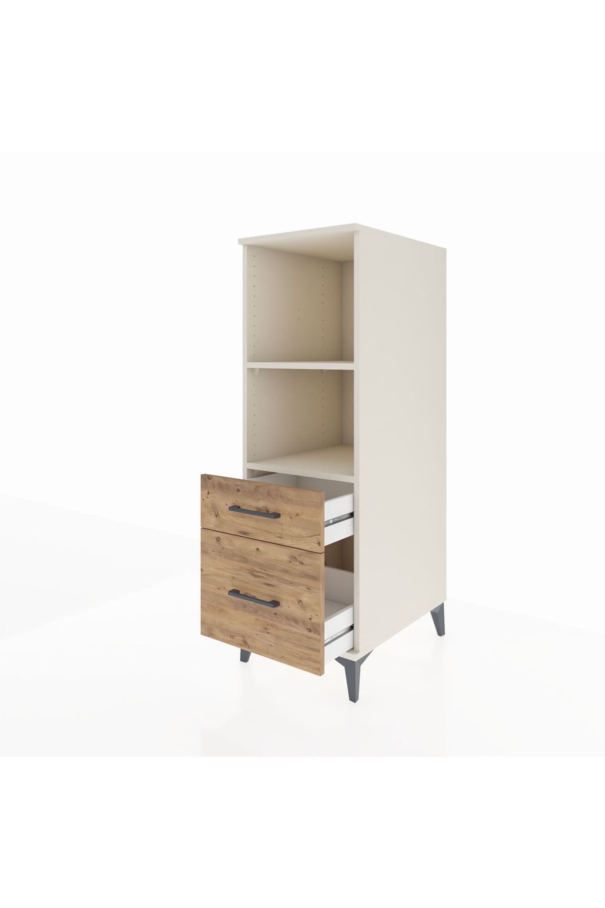 Kronos Dolap 2 Raflı 2 Çekmeceli 44x59x134 Aytaşı-Çam