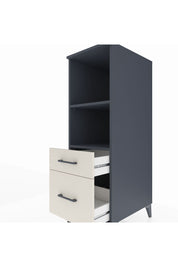 Kronos Dolap 2 Raflı 2 Çekmeceli 44x59x134 Antrasit-Aytaşı