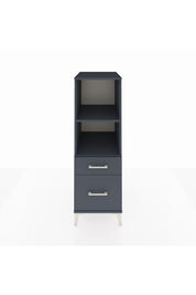 Kronos Dolap 2 Raflı 2 Çekmeceli 44x59x134 Antrasit-Antrasit