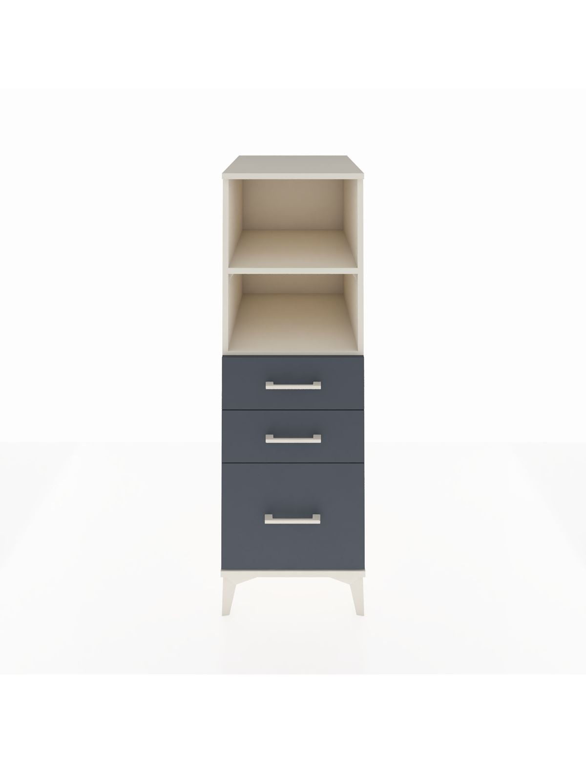 Kronos Dolap 2 Raflı 3 Çekmeceli 44x59x134 Aytaşı-Antrasit