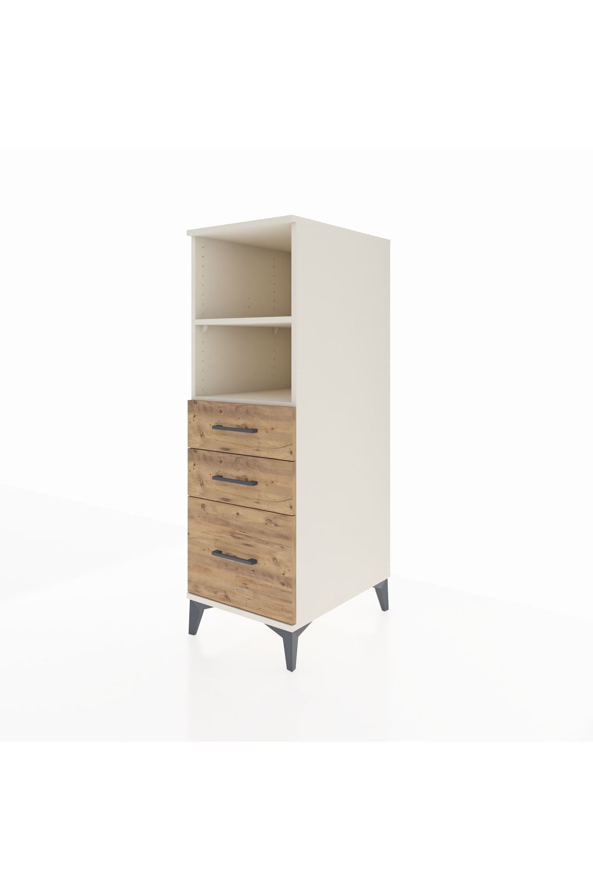 Kronos Dolap 2 Raflı 3 Çekmeceli 44x59x134 Aytaşı-Çam