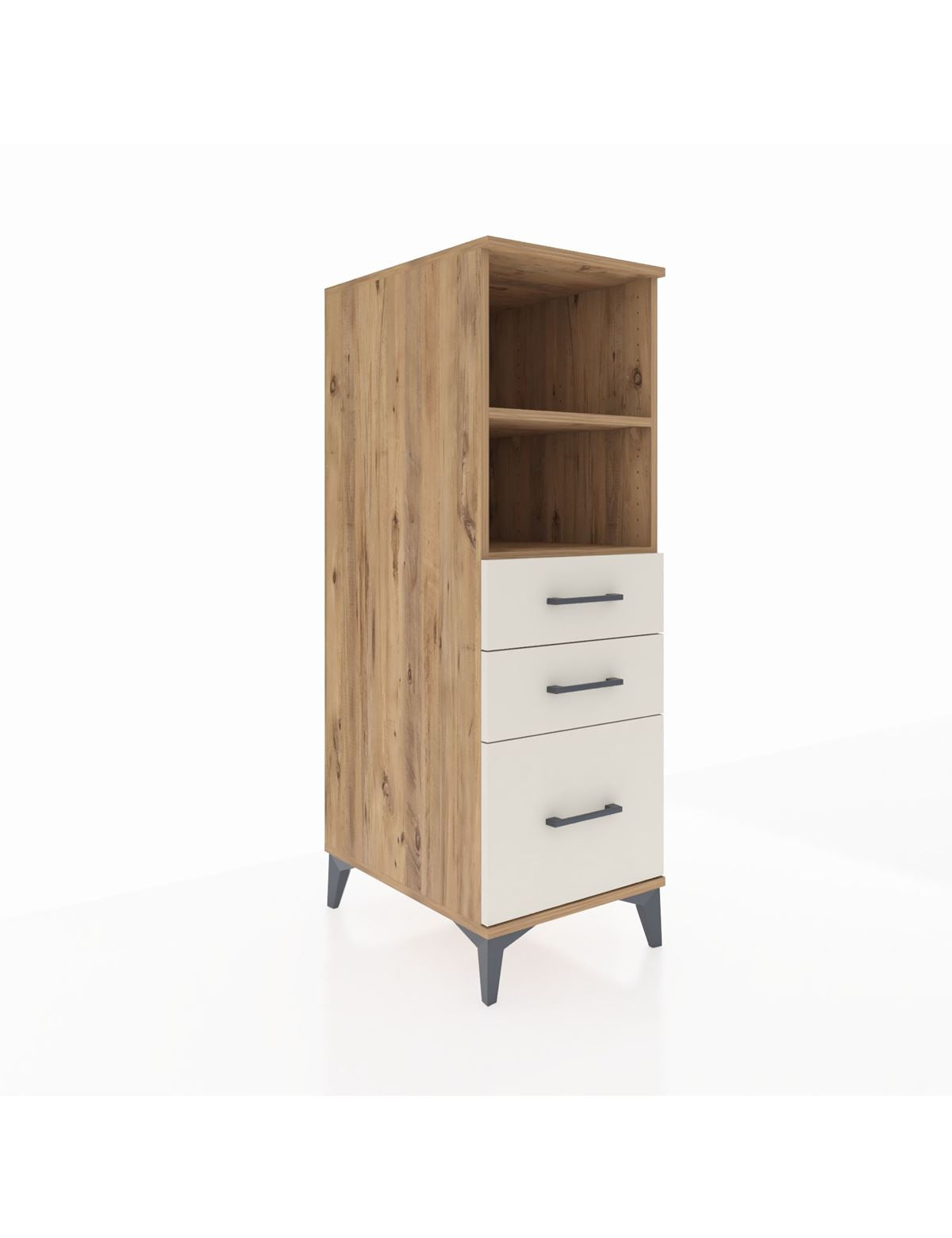 Kronos Dolap 2 Raflı 3 Çekmeceli 44x59x134 Çam-Aytaşı