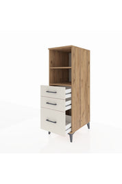 Kronos Dolap 2 Raflı 3 Çekmeceli 44x59x134 Çam-Aytaşı