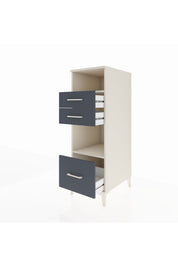 Kronos Dolap 2 Raflı 3 Çekmeceli 44x59x134 Aytaşı-Antrasit