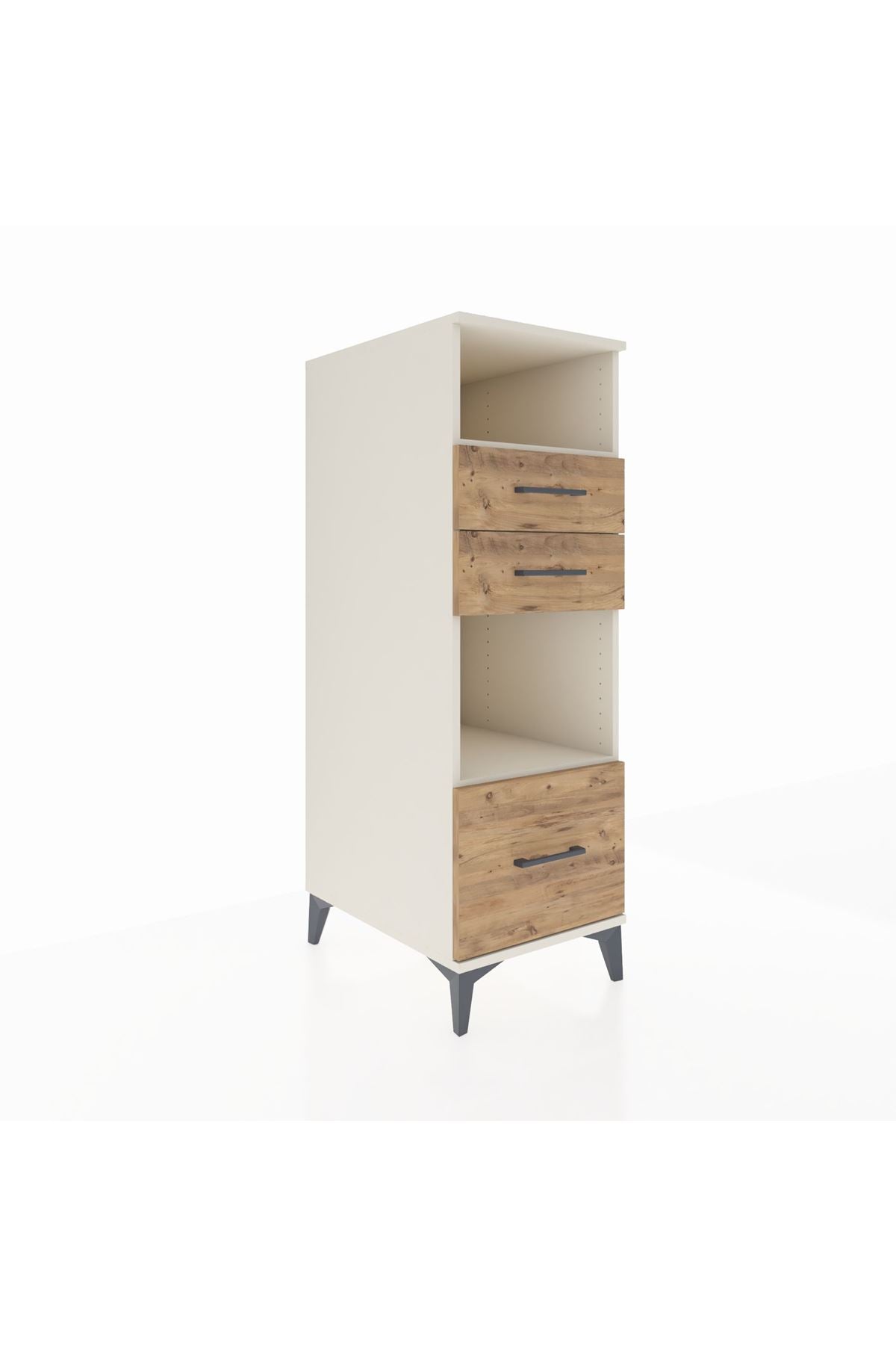 Kronos Dolap 2 Raflı 3 Çekmeceli 44x59x134 Aytaşı-Çam