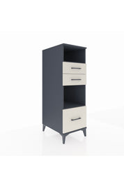 Kronos Dolap 2 Raflı 3 Çekmeceli 44x59x134 Antrasit-Aytaşı