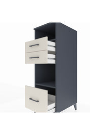 Kronos Dolap 2 Raflı 3 Çekmeceli 44x59x134 Antrasit-Aytaşı