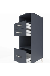 Kronos Dolap 2 Raflı 3 Çekmeceli 44x59x134 Antrasit-Antrasit
