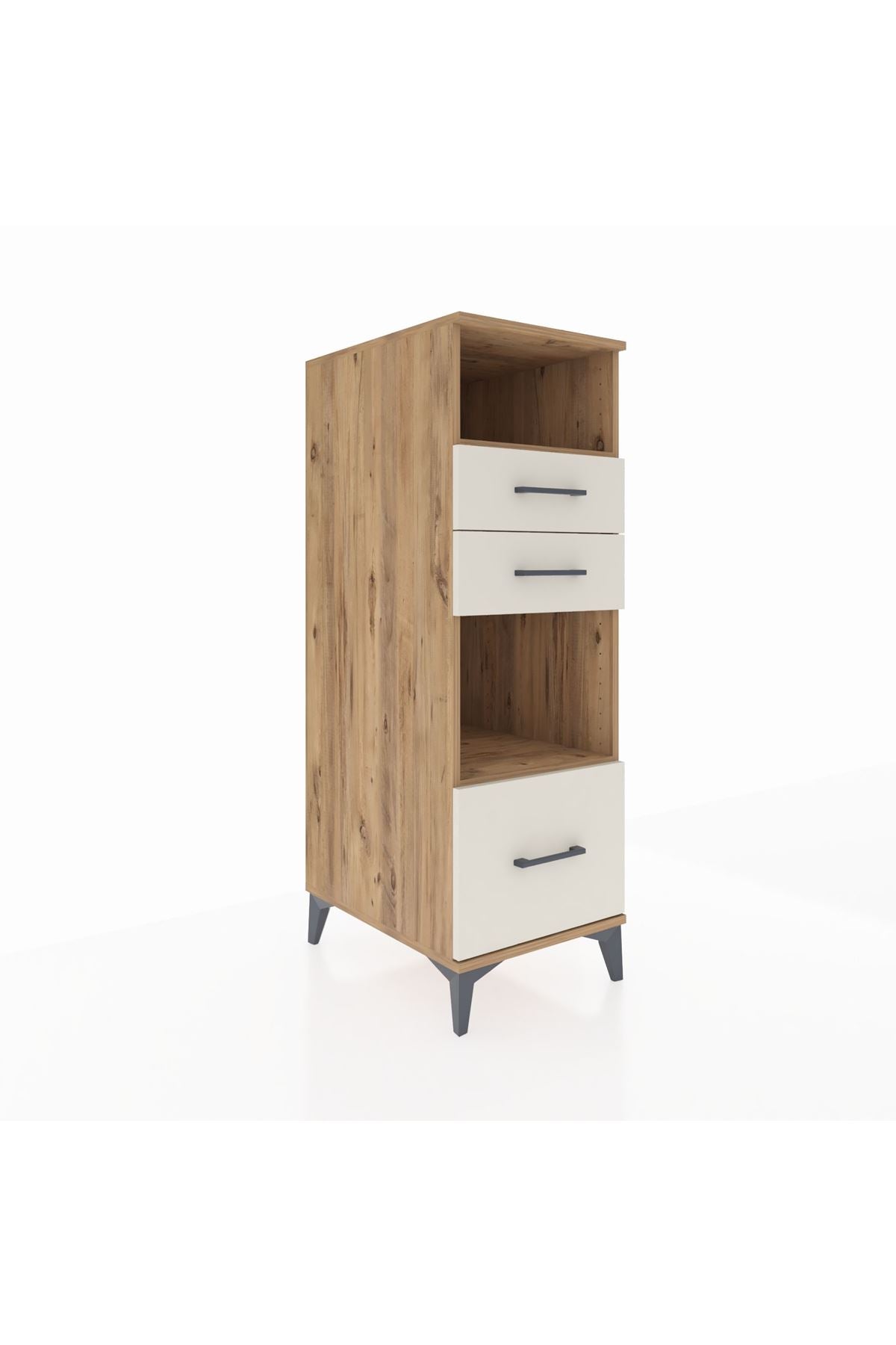 Kronos Dolap 2 Raflı 3 Çekmeceli 44x59x134 Çam-Aytaşı