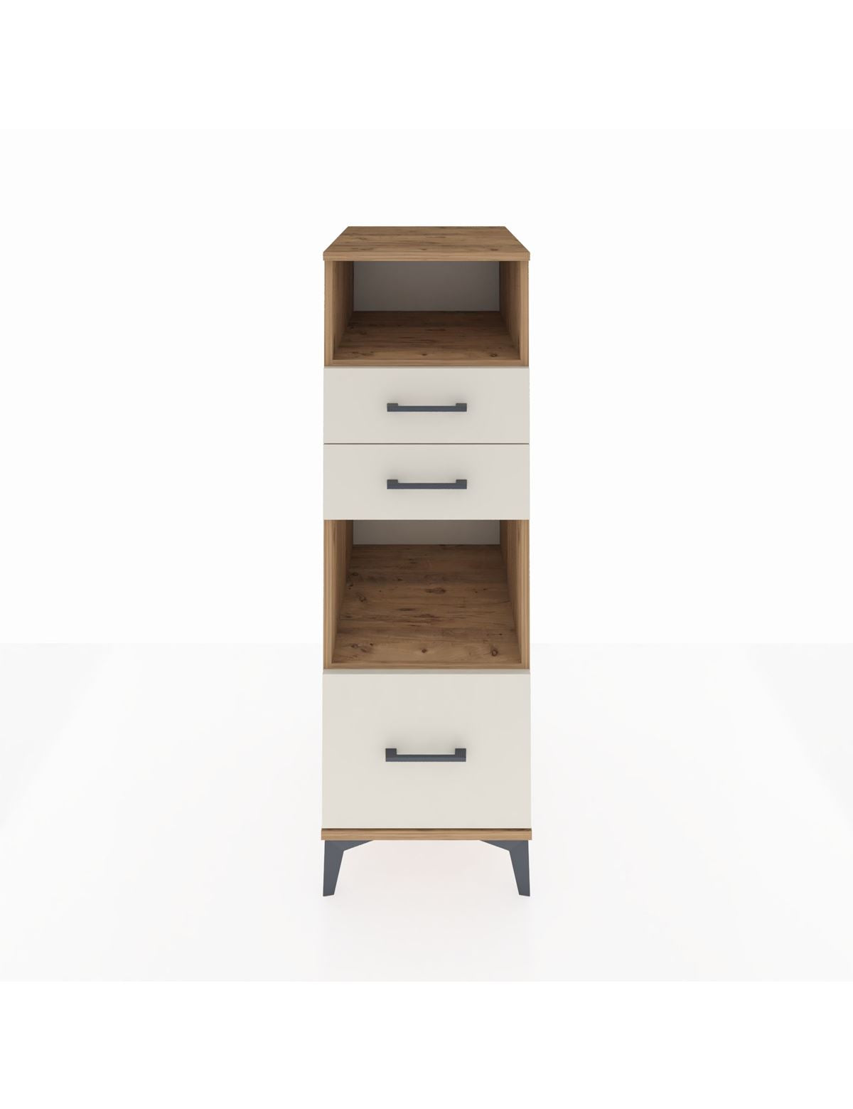 Kronos Dolap 2 Raflı 3 Çekmeceli 44x59x134 Çam-Aytaşı