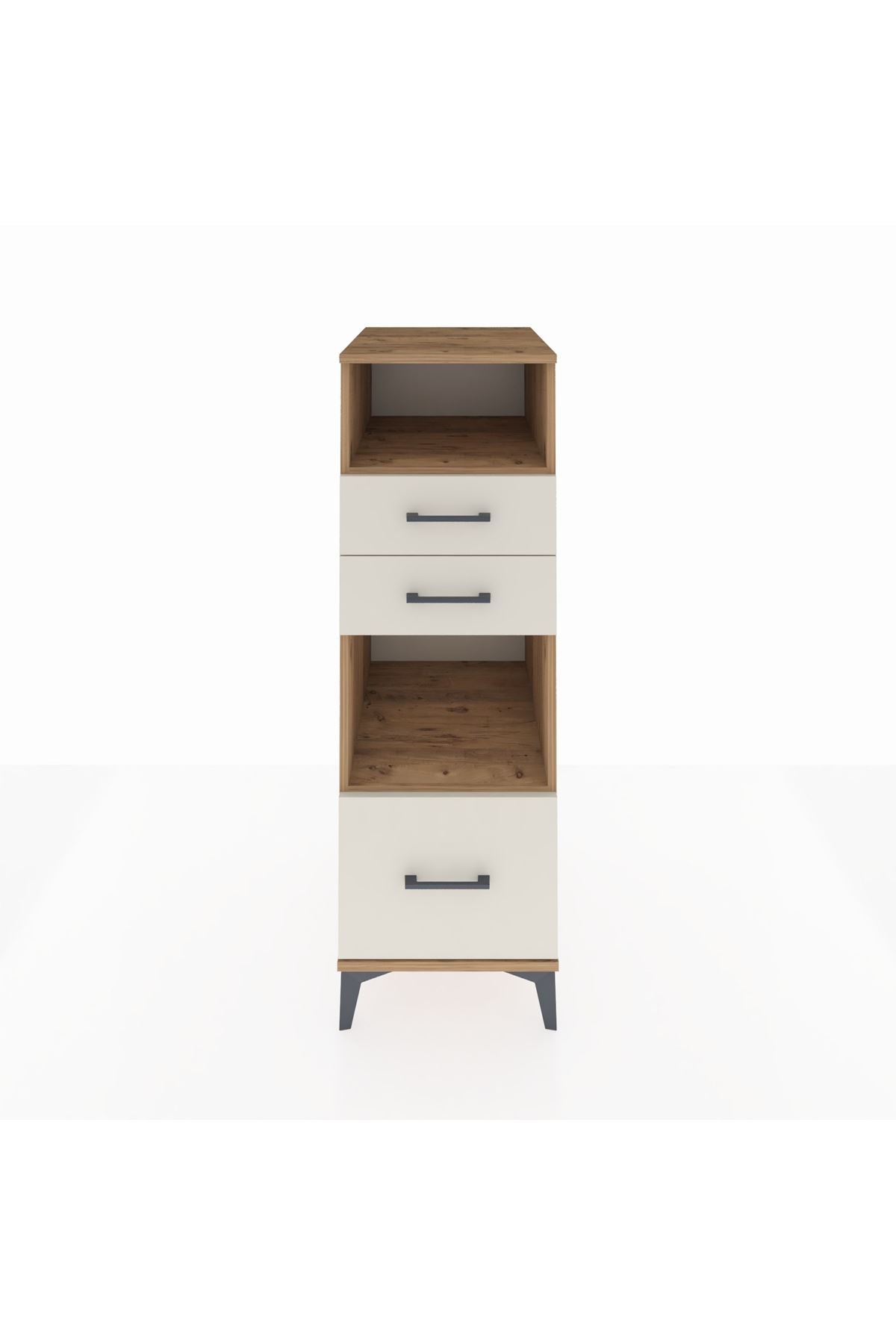 Kronos Dolap 2 Raflı 3 Çekmeceli 44x59x134 Çam-Aytaşı