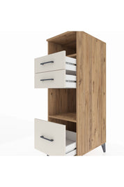 Kronos Dolap 2 Raflı 3 Çekmeceli 44x59x134 Çam-Aytaşı