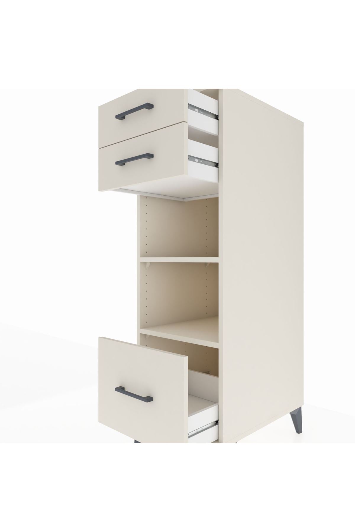 Kronos Dolap 2 Raflı 3 Çekmeceli 44x59x134 Aytaşı-Aytaşı