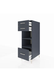 Kronos Dolap 2 Raflı 3 Çekmeceli 44x59x134 Antrasit-Antrasit