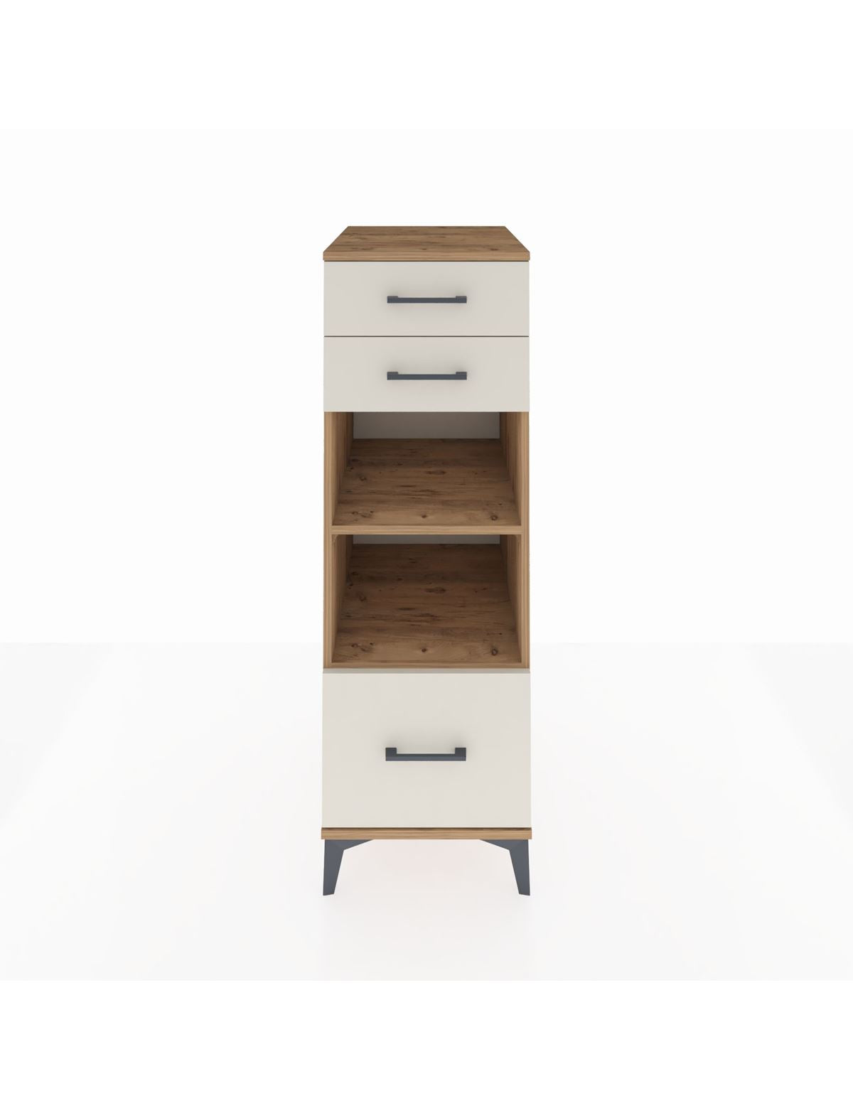 Kronos Dolap 2 Raflı 3 Çekmeceli 44x59x134 Çam-Aytaşı