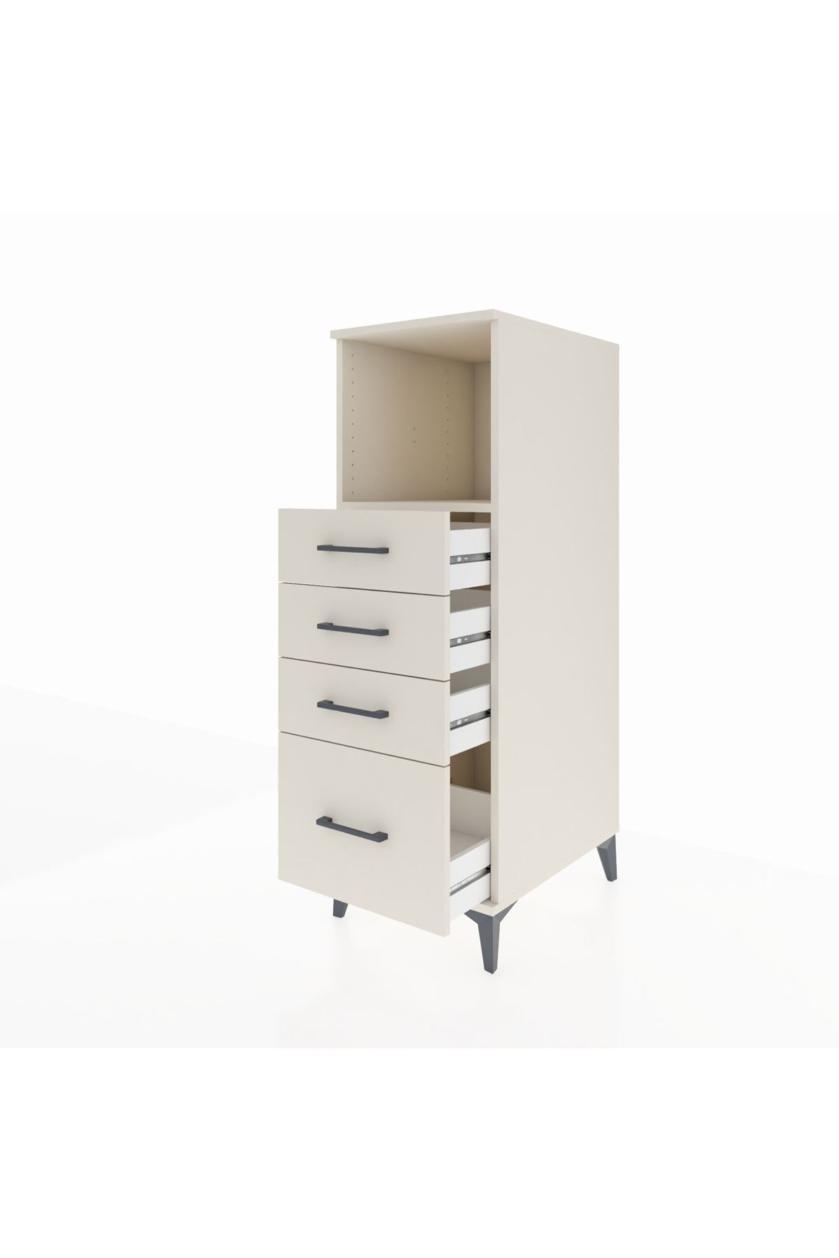 Kronos Dolap Tek Raflı 4 Çekmeceli 44x59x134 Aytaşı-Aytaşı