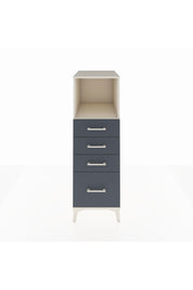 Kronos Dolap Tek Raflı 4 Çekmeceli 44x59x134 Aytaşı-Antrasit