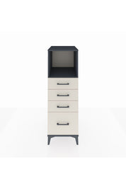 Kronos Dolap Tek Raflı 4 Çekmeceli 44x59x134 Antrasit-Aytaşı