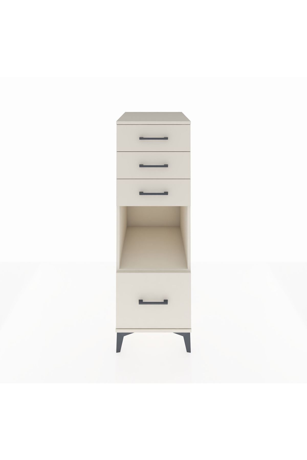 Kronos Dolap Tek Raflı 4 Çekmeceli 44x59x134 Aytaşı-Aytaşı