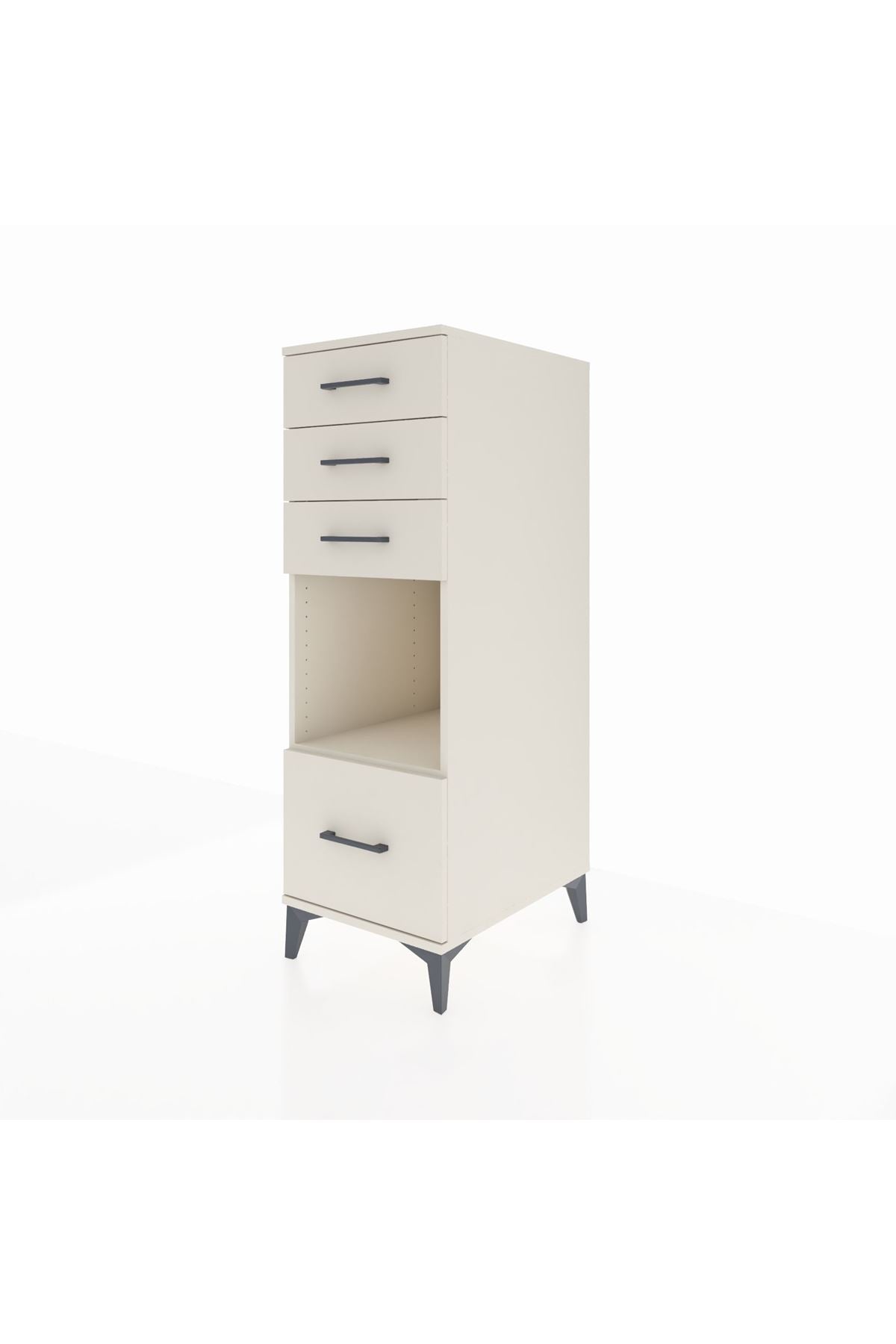 Kronos Dolap Tek Raflı 4 Çekmeceli 44x59x134 Aytaşı-Aytaşı