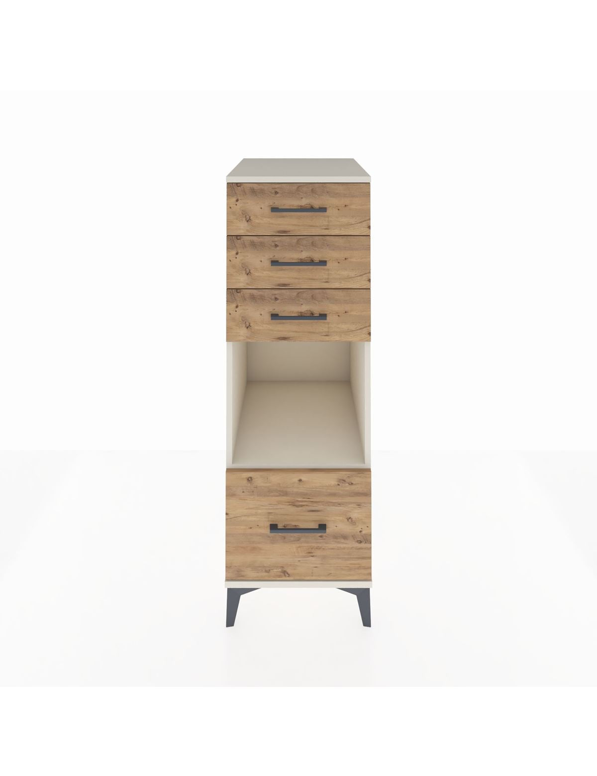 Kronos Dolap Tek Raflı 4 Çekmeceli 44x59x134 Aytaşı-Çam