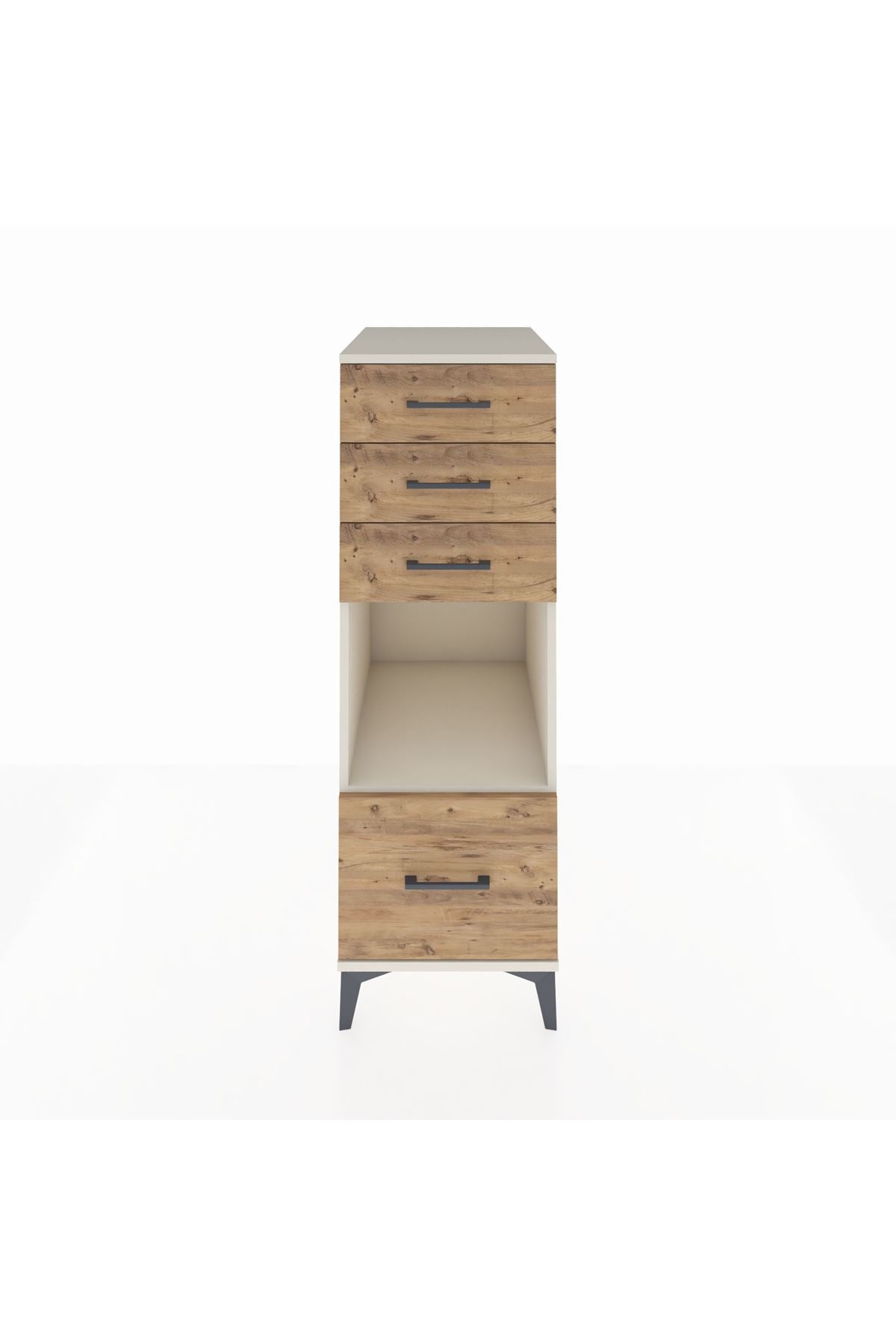 Kronos Dolap Tek Raflı 4 Çekmeceli 44x59x134 Aytaşı-Çam