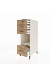 Kronos Dolap Tek Raflı 4 Çekmeceli 44x59x134 Aytaşı-Çam